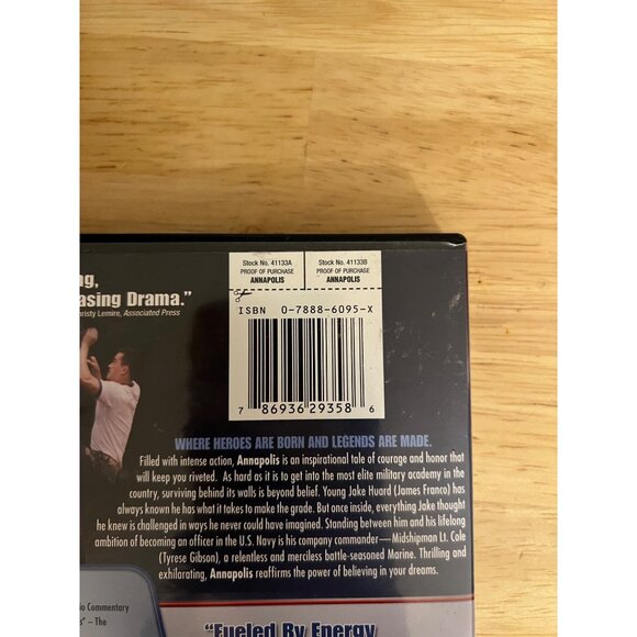 Annapolis 2006 DVD Widescreen War Drama James Franco Tyrese Gibson Pre-Owned - Picture 4 of 4